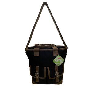 Sachi Women’s Black & Brown Insulated Leak-Proof Lining Food Safe Shoulder Bag